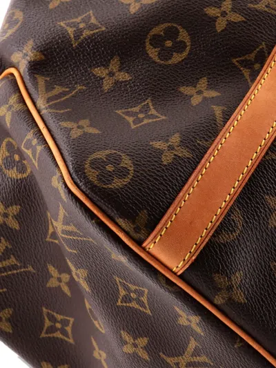 Pre-owned Louis Vuitton Shopping Sac Handbag Monogram Canvas Mm Tote Bag In Brown