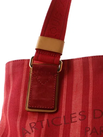 Pre-owned Louis Vuitton Articles De Voyage Beach Cabas Printed Canvas Pm Tote Bag In Multi