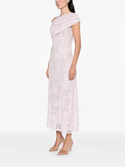 Self-portrait Lace Midi Dress In Pink