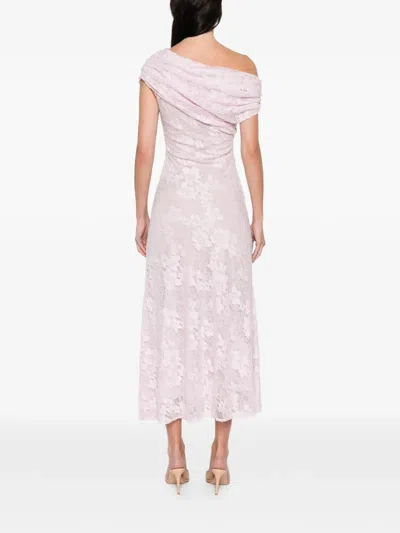Self-portrait Lace Midi Dress In Pink