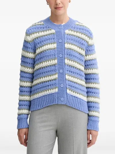 Marc O'polo Button-fastening Cardigan In Blue