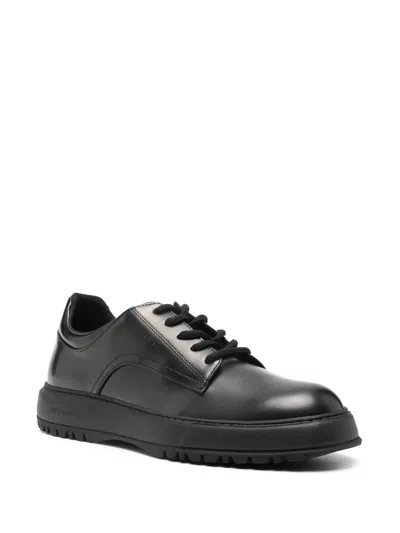 Referenc Leather Derby Shoes In Black