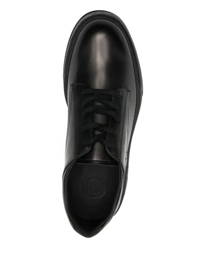 Referenc Leather Derby Shoes In Black