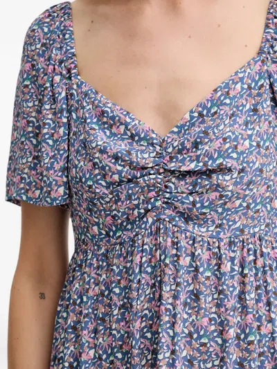 Marc O'polo Floral-pattern Dress In Blue