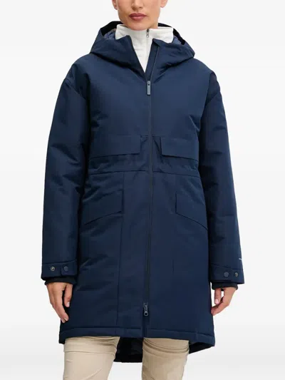 Columbia Hooded Pocket Coat In Blue