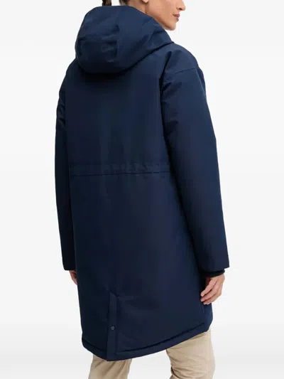 Columbia Hooded Pocket Coat In Blue