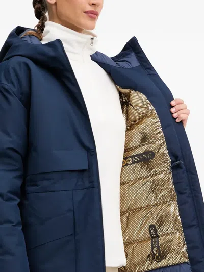 Columbia Hooded Pocket Coat In Blue