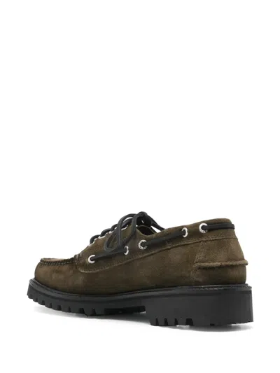 G.h. Bass & Co. Lace-up Lug-sole Boat Shoes In Green