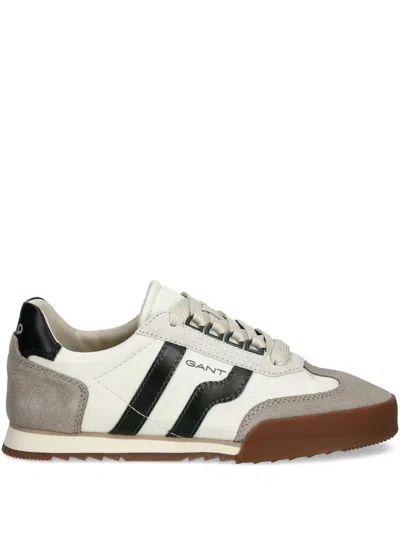Gant Stripe-detail Sneakers In Gray