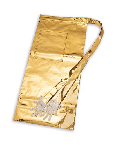 Gohar World Gohar Lace Hands Apron In Gold