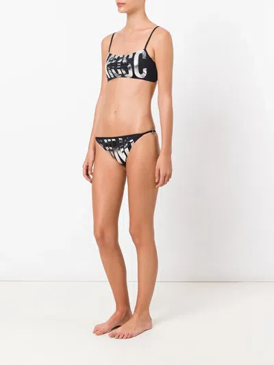 Moschino Bandeau Bikini In Black