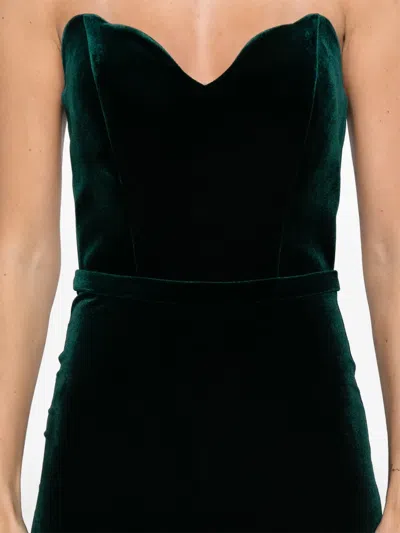 Cristallini Enya Sweetheart Velvet Maxi Dress In Multi