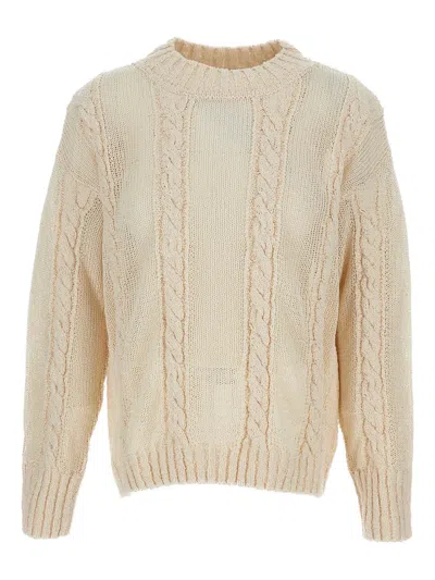Lorena Antoniazzi Cable-knit Sweater In Neutral