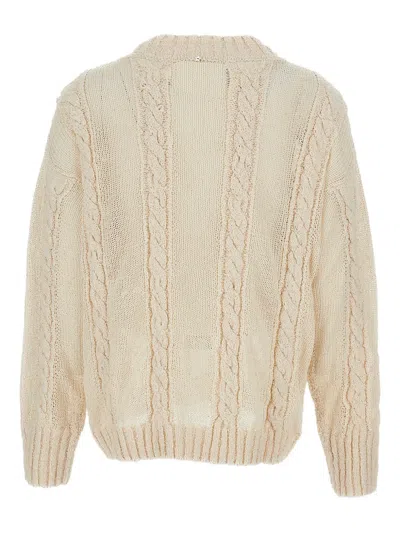 Lorena Antoniazzi Cable-knit Sweater In Neutral