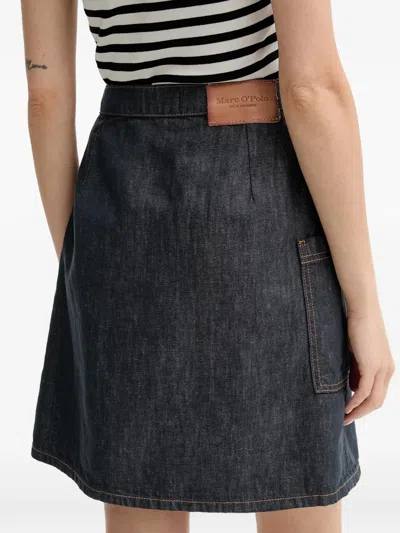 Marc O'polo Front-pocket Mini Skirt In Multi