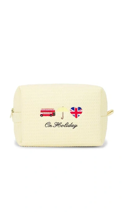 Abbode On Holiday Waffle Pouch In Yellow