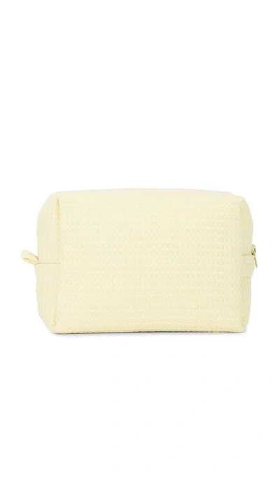 Abbode Cat Mom Waffle Pouch In Yellow