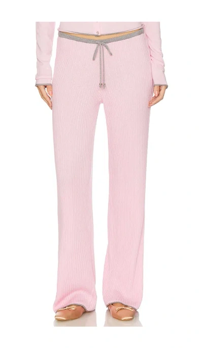 Frankies Bikinis Lochlin Knit Pant In Neutral