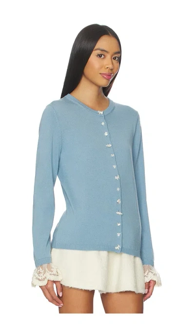 Sea Diane Knit Cardigan In Blue