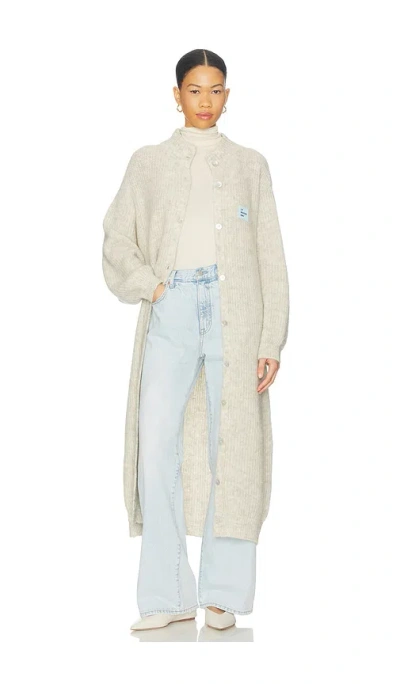 American Vintage East Long Cardigan In Neutral