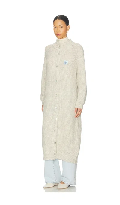 American Vintage East Long Cardigan In Neutral