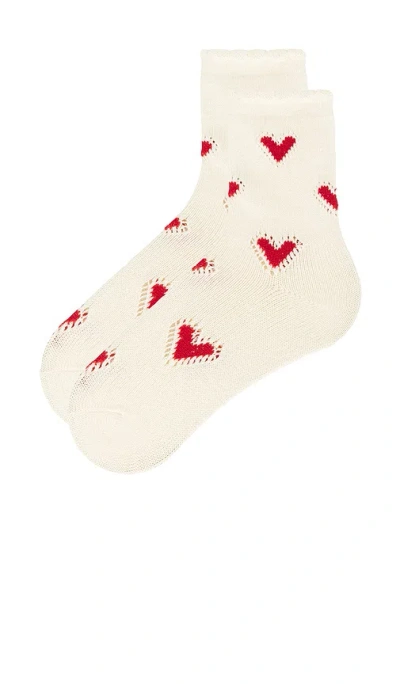 Free People Cupids Bow Sock In White