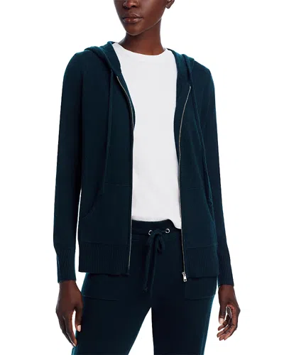 C By Bloomingdale's Cashmere 100% Cashmere Zip Hoodie - Exclusive In Blue