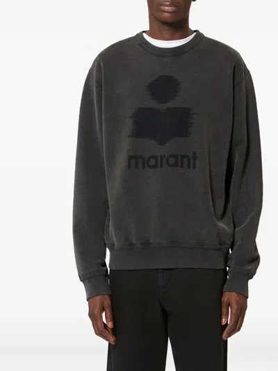 Isabel Marant Mikoy Logo-print Sweatshirt In Gray