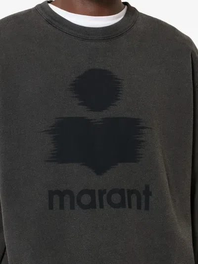 Isabel Marant Mikoy Logo-print Sweatshirt In Gray