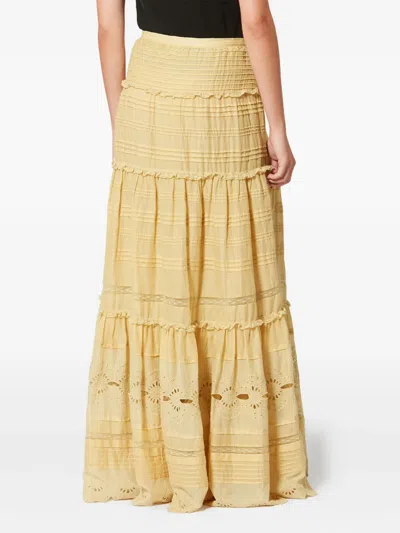 Isabel Marant Étoile Paoline Tiered Maxi Skirt In Yellow
