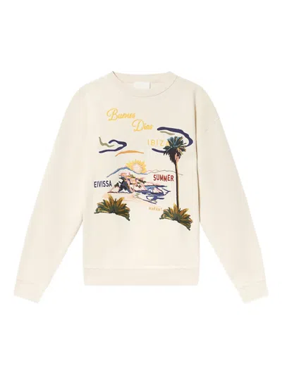 Isabel Marant Embroidered Pattern Sweatshirt In Multi