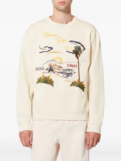 Isabel Marant Embroidered Pattern Sweatshirt In Multi
