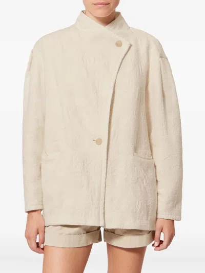 Isabel Marant Étoile Uadie Button-fastening Jacket In Neutral