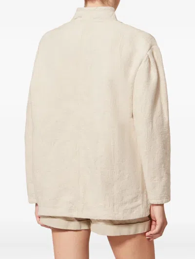 Isabel Marant Étoile Uadie Button-fastening Jacket In Neutral