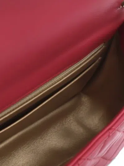 Pre-owned Chanel 2020 Mini Rectangular Classic Lambskin Pearl Crush Single Flap Crossbody Bag In Pink