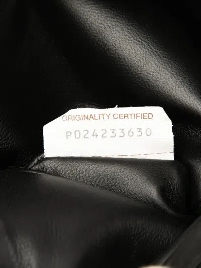 Pre-owned Bottega Veneta 2012-2025 Leather Double Zip Chain Crossbody Bag In Black