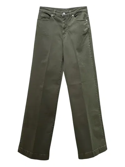 Nine In The Morning Patch-pocket Trousers In Green