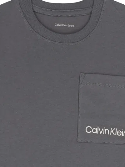 Calvin Klein Short-sleeve T-shirt In Gray
