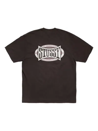 Stussy Logo-print T-shirt In Black