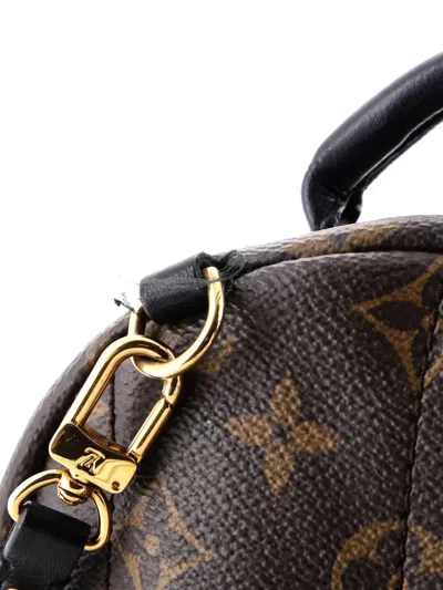 Pre-owned Louis Vuitton Palm Springs Monogram Canvas Mini Backpack In Brown