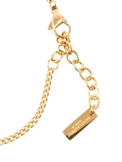 Pre-owned Saint Laurent 2010s Ysl Cassandre Bracelet In Gold