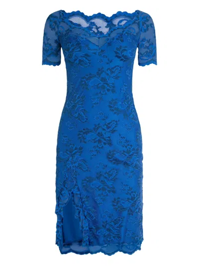 Balensi Liv Lace-detail Dress In Blue
