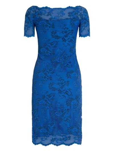 Balensi Liv Lace-detail Dress In Blue