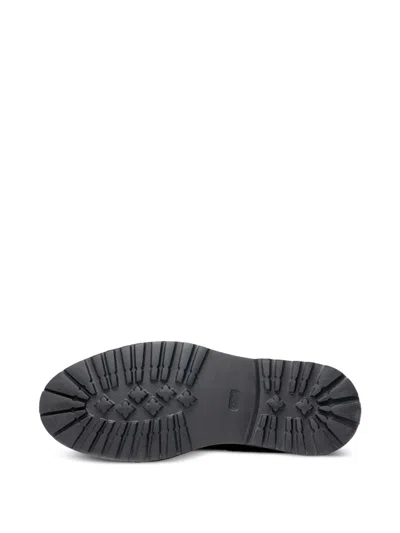 Poche Paris Lace-up Ankle Boots In Brown