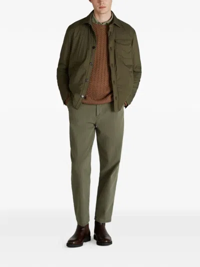 Slowear Padded Overshirt In Green