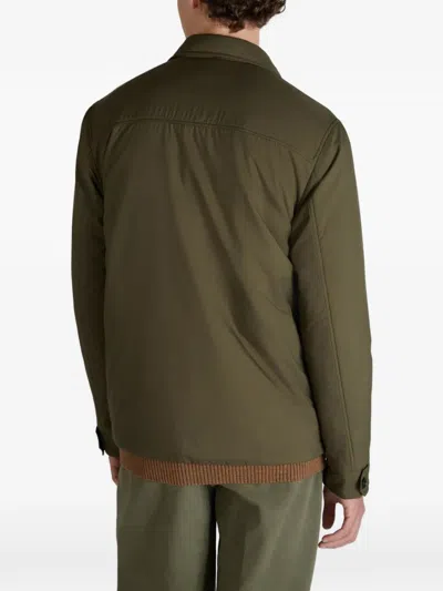 Slowear Padded Overshirt In Green