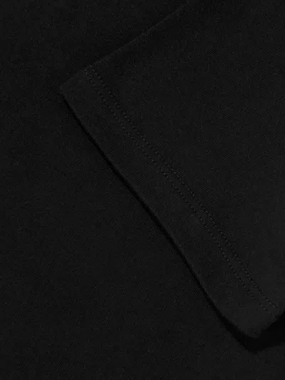 Balmain Striped Dress In Black