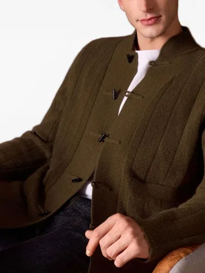 Shanghai Tang Tang Buttoned Cardigan In Green