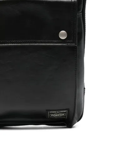 Porter-yoshida & Co Zip Messenger Bag In Black