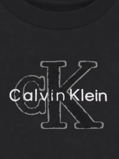 Calvin Klein Logo T-shirt In Black